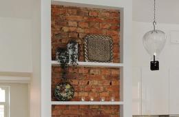 Декоративный кирпич в домашнем интерьере (30 фото) Декор кирпичной стены